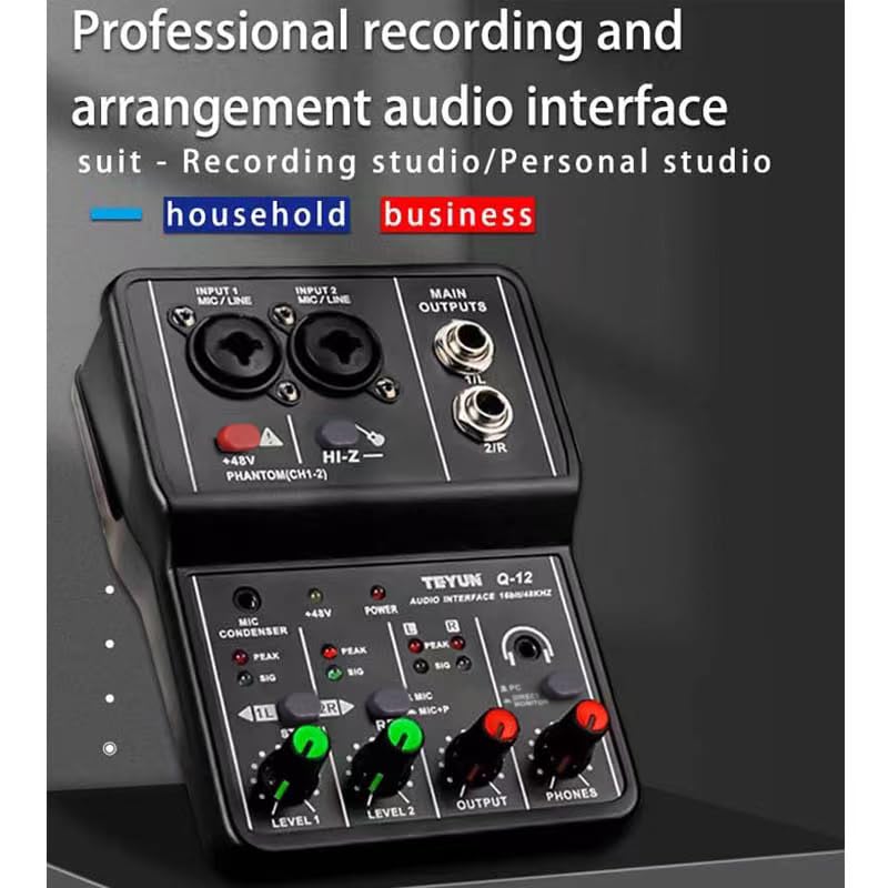 Snapklik.com : USB Audio Interface For PC,Interface For Recording Music ...