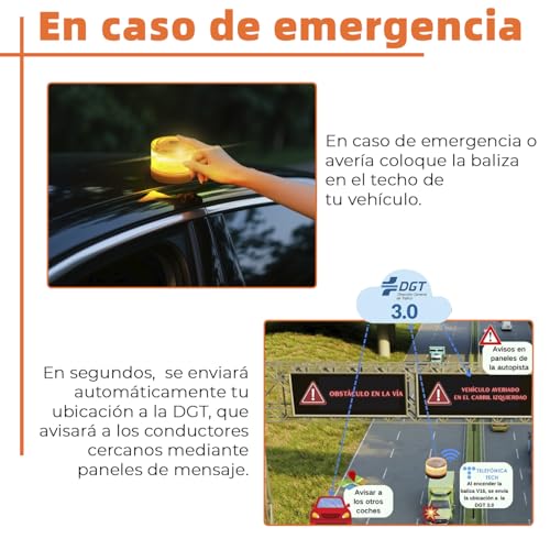 Baliza V16 Homologada DGT con Geolocalización