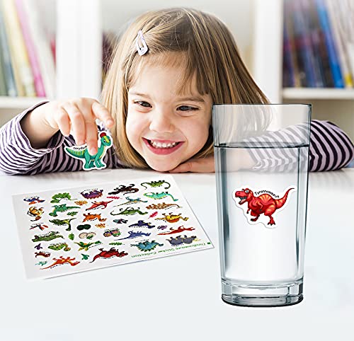 Reusable Sticker Books,Dinosaurs Sticker Toys For Kids Age 2-5,Durable And Non-Adhesive,Window Clings For Kids,Educational Stickers Toy Birthday Christmas Stuffing For Toddlers 2 3 4 5 Boys Girls #TOP4