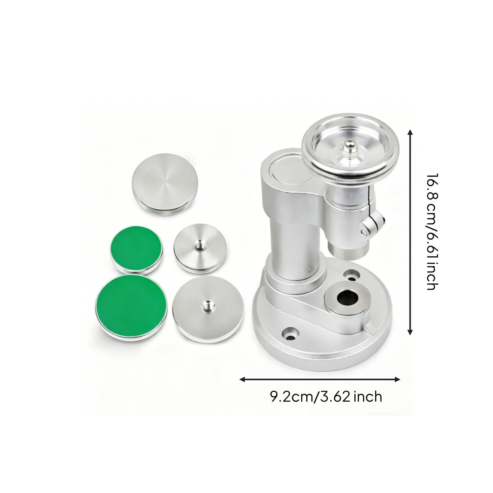 Baoblaze para Relojes Profesional Herramienta Reparación Cierre Fondo Colocador Cristal Construcción de Metal Firme Montaje de Adecuada