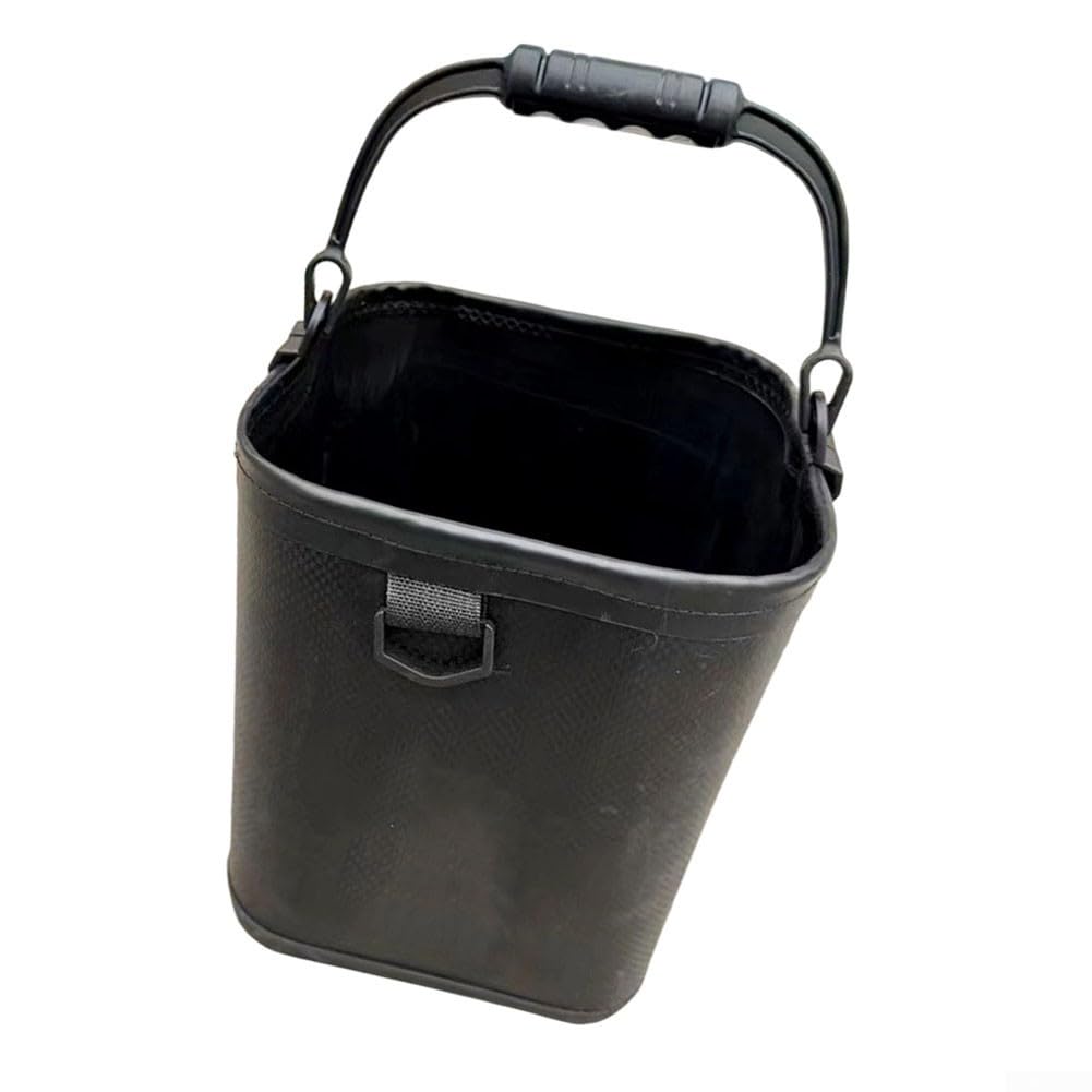 EVA Faltbareimer 24x24cm Robust Leicht(white) | Wasserdichtes EVA-Material, faltbares Design, ideal für Angeln, Camping, Autowäsche, robust