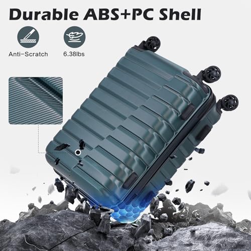 Coolife 28-Inch Expandable Hard Shell Suitcase