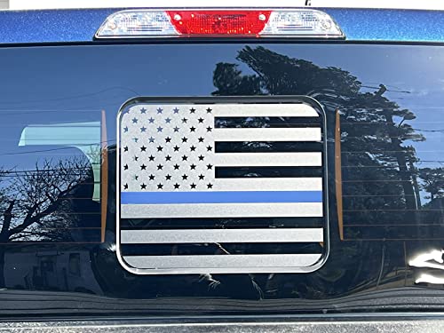 Calcomanía de ventana trasera para Ford F250 con diseño de bandera