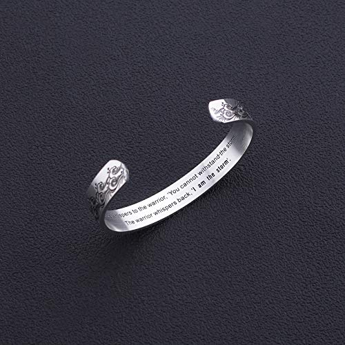 LIUANAN Inspirational Bracelets for Women Mom Personalized Gift for Her Engraved Mantra Cuff Bangle Birthday Jewelry4