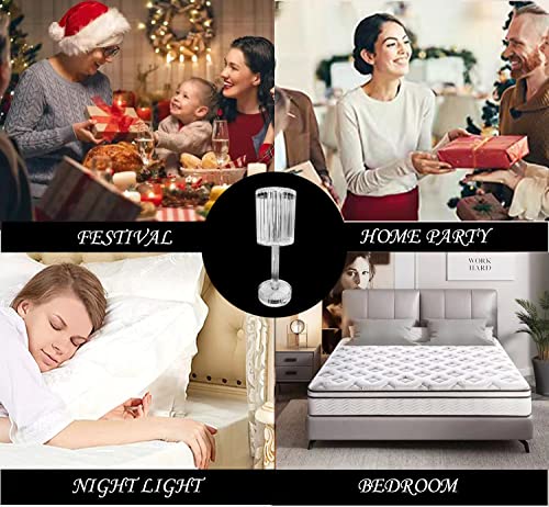 Crystal Diamond Table Lamp, 16 Color Changing Rgb Touch & Remote Control Usb Romantic Artificial Crystal Lamp For Bedroom Living Room Party Dinner Decor Creative Lights For Valentine's Day, Birthdays #TOP4
