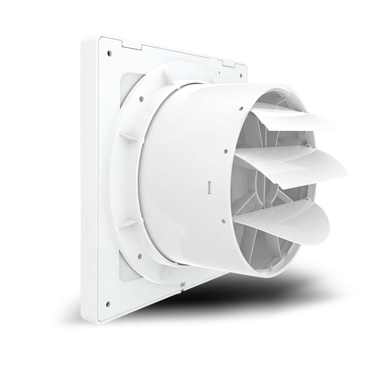 Ventilador Ventilación Potente Extractor De Aire Silencioso For Baño, Ventana, Pared, Cocina, Persianas De Vidrio For El Hogar Con Válvula De Retención Cuarto de baño(25.2 * 25.2cm)