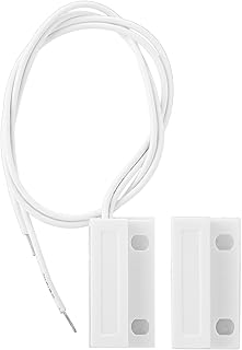 Surface Mount Alarm, 25mm NC Magnetic Door Window Contact Sensor Alarm Reed Switch, Wired Screw Terminal Surface Mount Magnetic Contact for Shops Garages