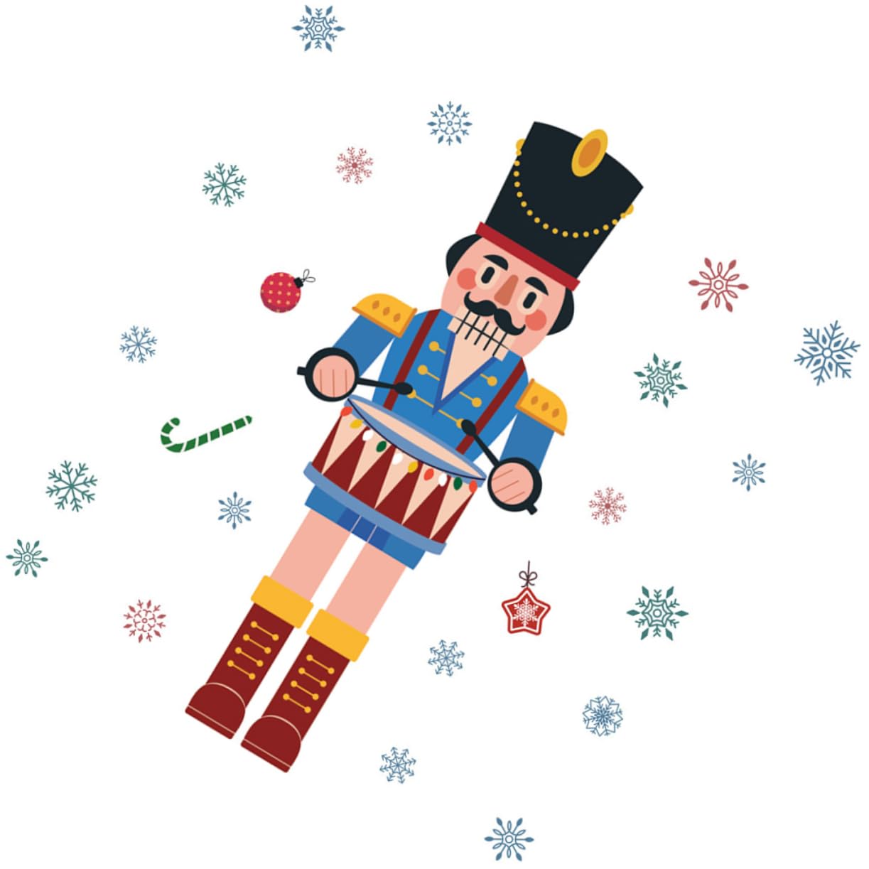 TOPBATHY 4 Stück Weihnachtsfensteraufkleber Kostümaufkleber Nussknacker Fenster haftet weihnachts fensterdeko weihnachten fensterdeko Weihnachts-Nussknacker-Aufkleber Glasfensteraufkleber
