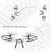GoolRC T32 FPV Drone Foldable with Wifi Camera Live Video Headless Mode 2.4GHz 4 Channel 6 Axis RTF Height Hold RC Quadcopter (White)