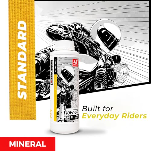 Image of IPONE M4 10W-30 4T-Stroke Motorcycle Engine Oil | API SM | Premium Mineral Motor Oil for Premium Commuters Bikes | 1L