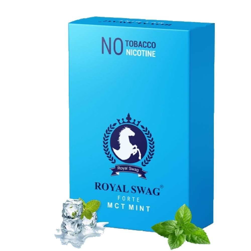 ROYAL SWAG Ayurvedic Herbal Wellness Sticks 100% Tobacco Free Nicotine Free Mint Flavoured Herbal Blend Smoking Alternative Supports Cessation Smooth Experience Natural Ingredients Premium Quality