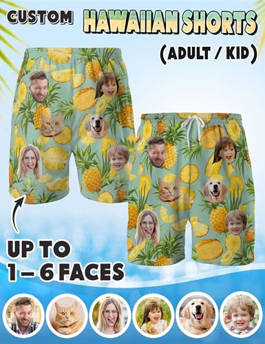Custom Swim Trunks with Face – Funny Swim Trunks for Men, Personalized Board Shorts, Custom Swimwear, Unique Summer Outfit2