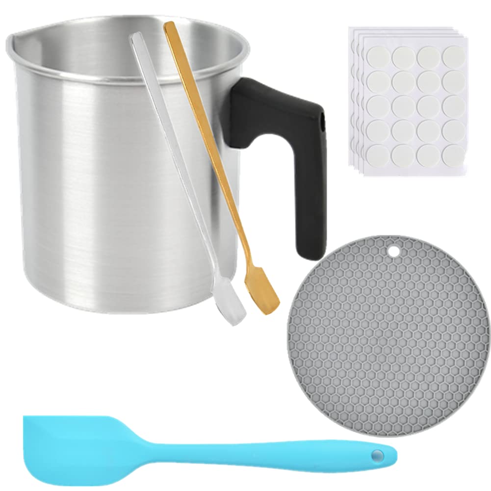 WOWOSS Candle Making Pouring Pot, 1.2L DIY Candle Making Kits, Candle