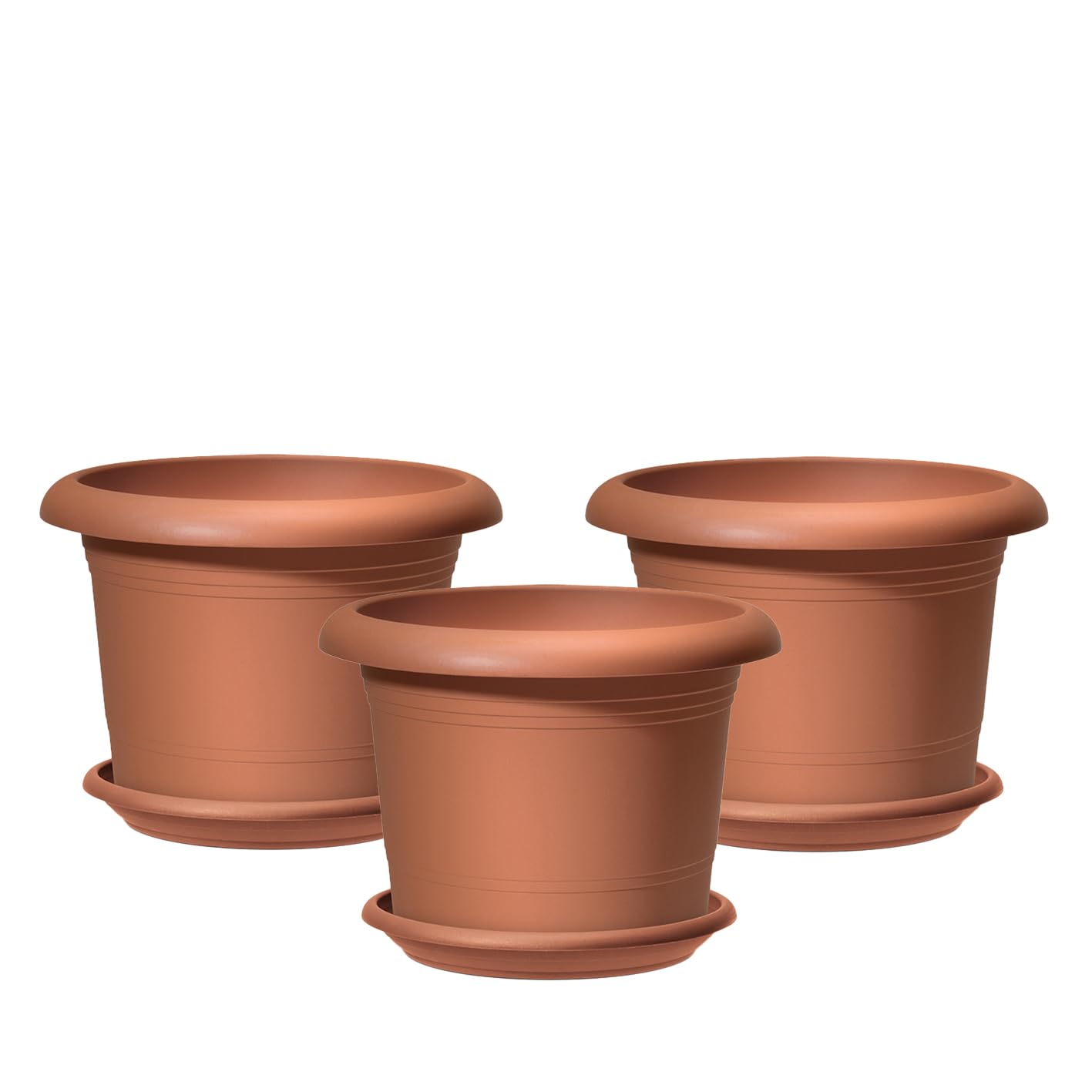 Pots de fleurs Oliver 40,4 cm pour rempotage de grandes plantes de terrasse