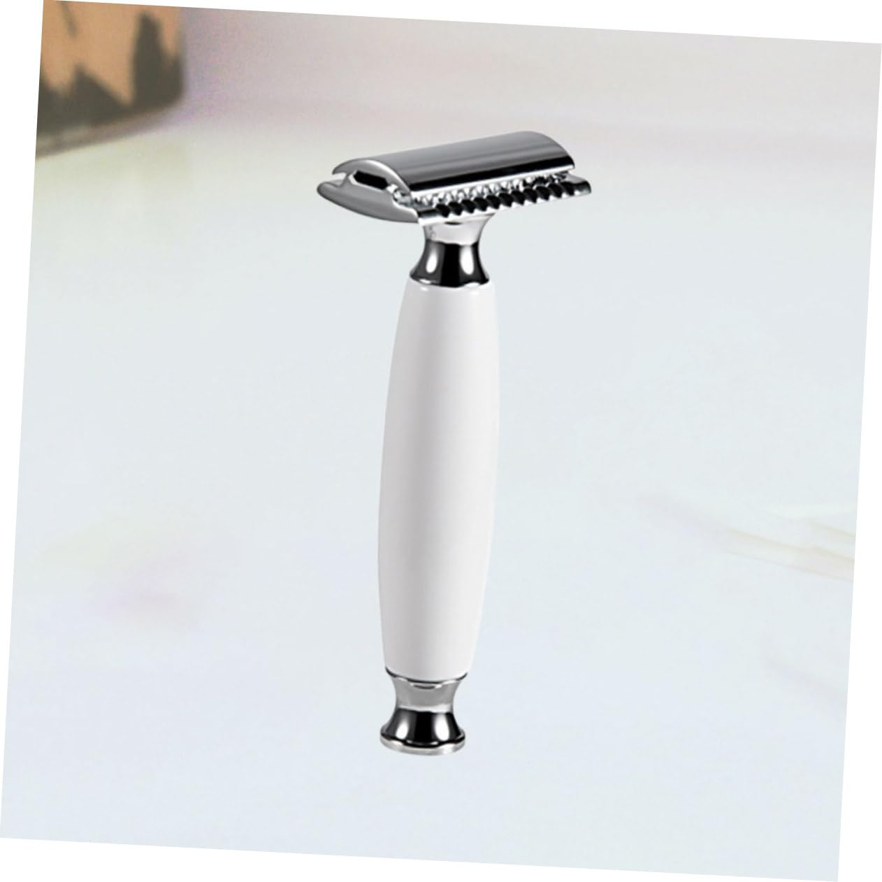 minkissy 3pezzi Rasoio Manuale Vintage Doppia Faccia Strumento Da Barba Portatile e Leggero Per Uso Domestico e Viaggi Design Elegante e Robusto Per Rasatura Precisa e Sicura