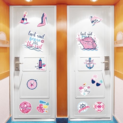 Decoraciones magnéticas para puerta crucero, 14 piezas miniatura 5