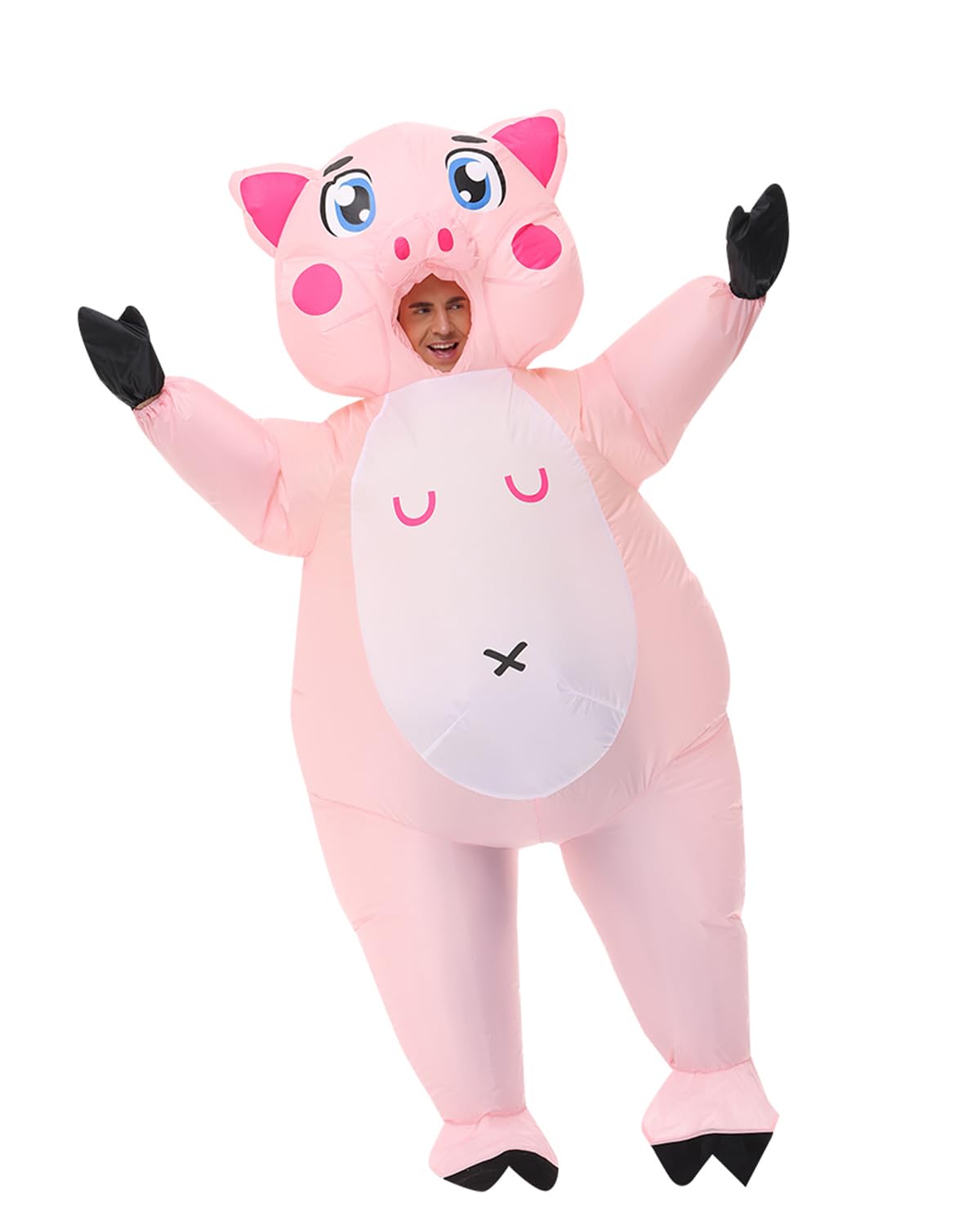 Inflatable Pig Costume Adult Inflatable Costume T-rex Adult Full Body Costume for Adults Women Men Funny Costume for Halloween Christmas Party