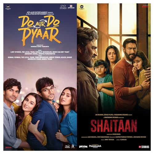 Image of Vinyl Record Disc - Do Aur Do Pyaar+Shaitaan Premium Vinyl with 45 RPM speed support | Made in India