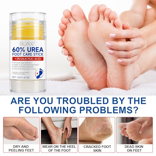 Foot Cream with Urea 60 Percent for Dry Cracked Heels and Dry Skin, Foot Care Stick Moisturizer and Repair for Dry, Rough & Cracked Skin, Foot and Hand, Cracked Heel Repair Cream, 2PCS - Image 3