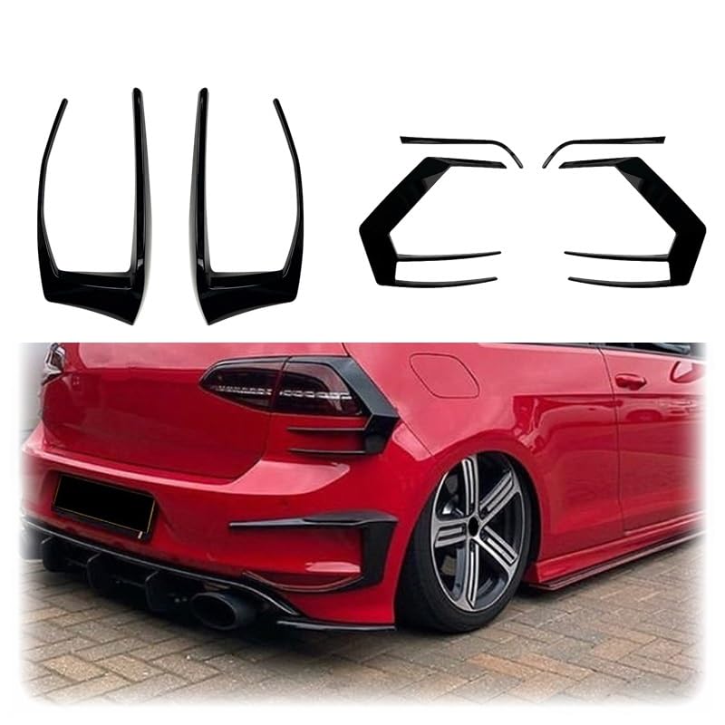 Feu arrière Golf Mk7 2013 coque pare-chocs noir brillant