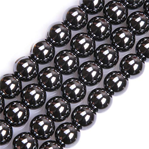 GEM-Inside 12mm Natural Black Hematite...