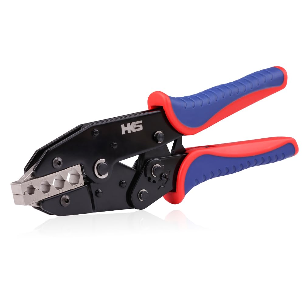 HKS Coaxial Crimping Tool for RG Type Cable -RG5,6,55U,71,142,302,307,400 BNC 3D-2V,4.5C-2V,5C-2V, LMR195,200,300 Connectors (CRIPMER L6)