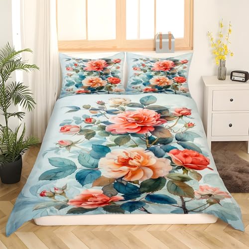 Housse de couette 200x200 microfibre douce à fermeture éclair rose