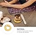 Milisten 1Pcs Tibetan Singing Bowl Cushion Round Cushion Pillow Handmade Singing Bowl Holder Pillow for Meditation Singing Bowls, Random Color (10X10X2.5CM)