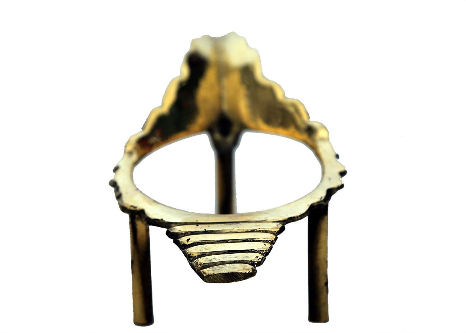 Vooli Original Pooja Shankh Stand Original Pure Brass Pittal 3