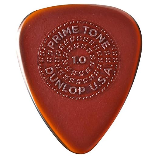 Dunlop 510P10 Primetone standard 1,0 mm skulpterad plectra (Grip) – 3-pack