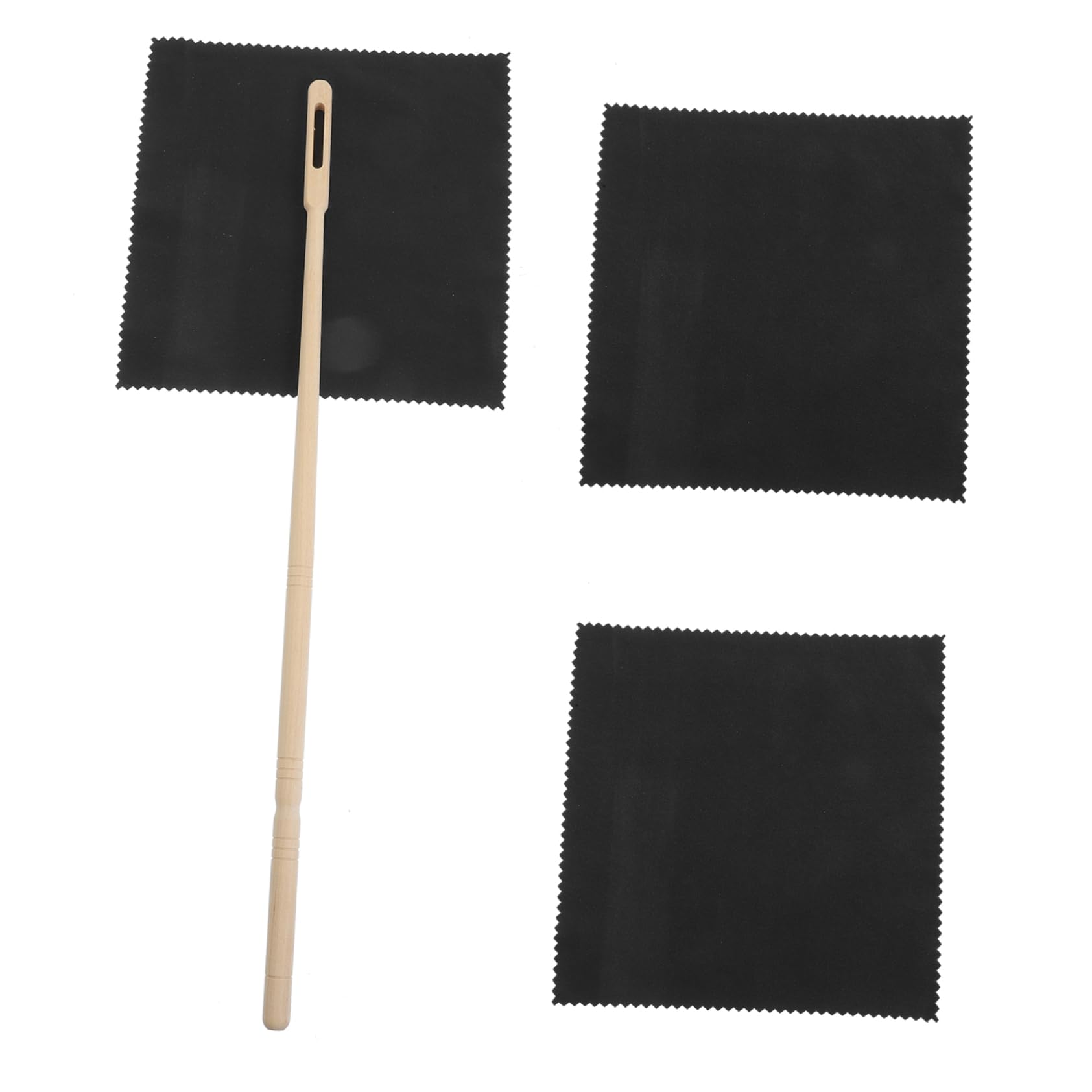 Wakauto Flute Cleaning Accessory Kit Rod Cloth Tarnishing Cloth for Musical Instruments