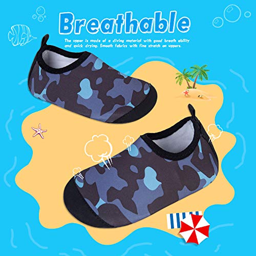 Image of WateLves Kids Water Shoes Toddler Girls Boys Barefoot Non-Slip Quick Dry Aqua Socks for Beach Swim Walking