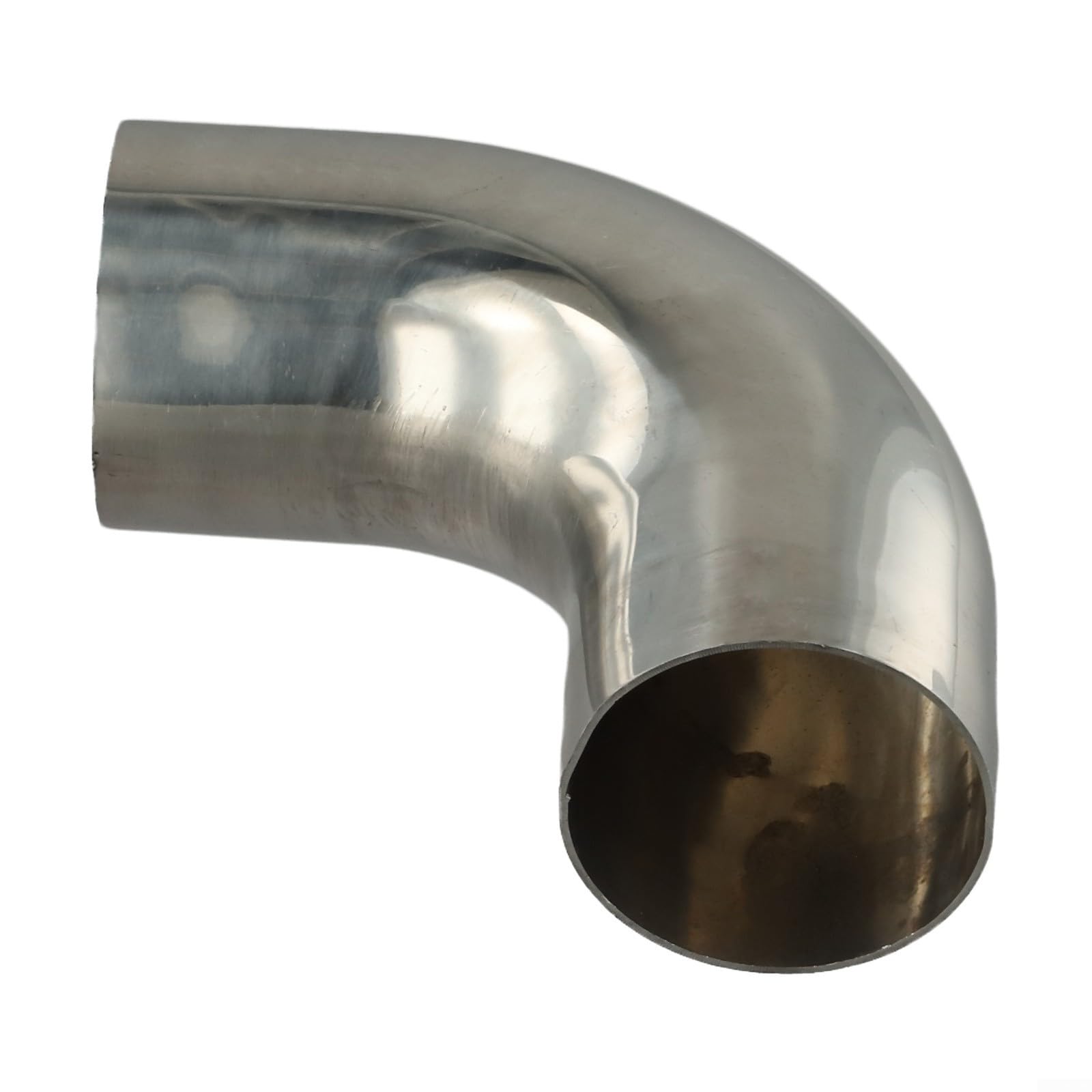 Stainless Steel 90 Degree Elbow 304 Alloy 1mm Wall Thickness for Exhaust Pipe Layout Sewer Pipe Connection Tasks (51-2)