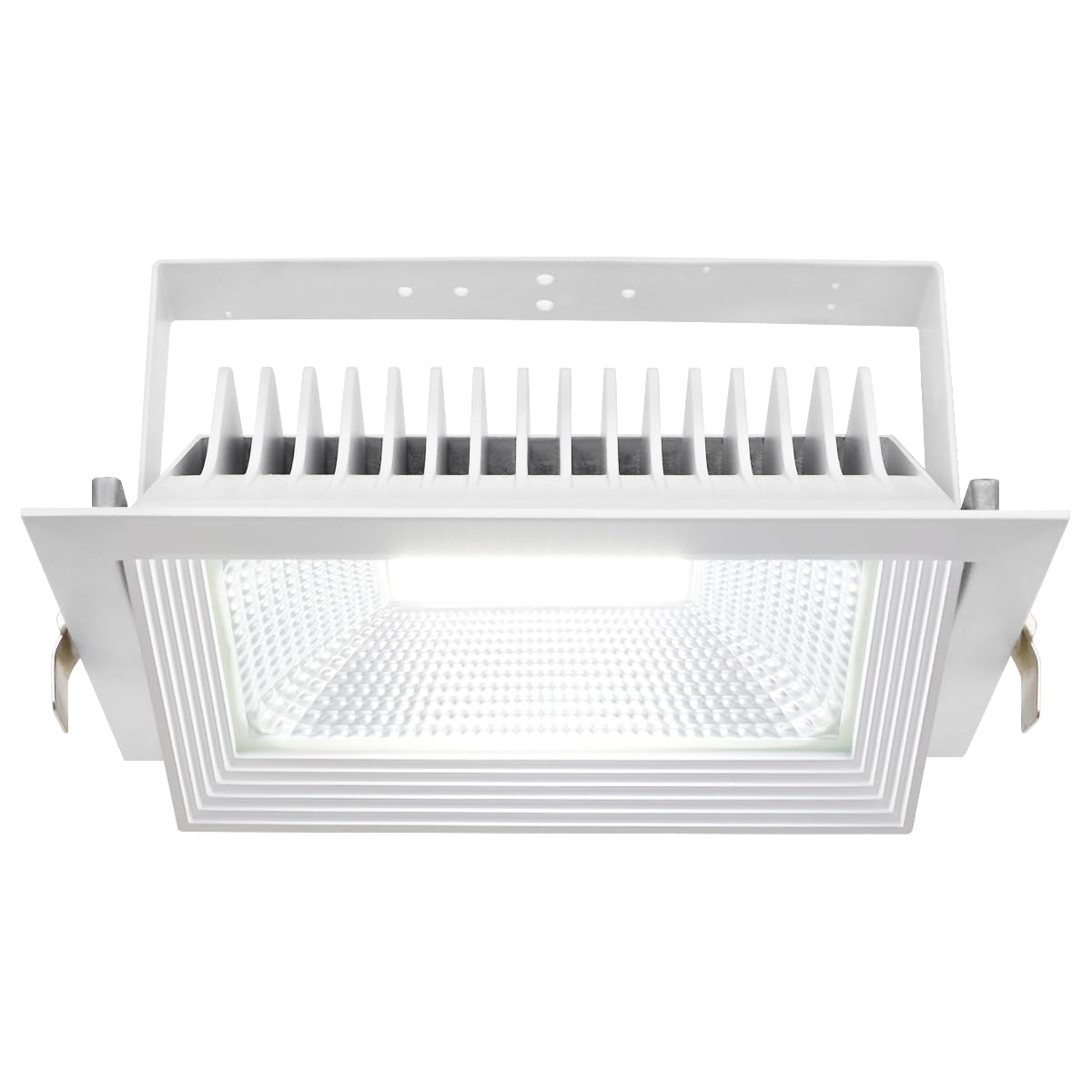 Long Life Lamp Company Rectangular Downlight LED Retail Ceiling Light Cool White 6000k Adjustable Beam Angle Recessed CDAS03
