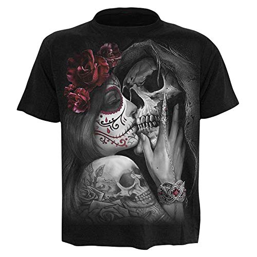 Beyond_AV Men Gothic Skull Unicorn Fashion T-Shirts 3 Digital Print Tops (6, M) steampunk buy now online