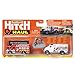 Matchbox Hitch & Haul Die-cast Vehicle Playset - Fire Rescue ~ 6 Piece Set ~ Hazmat Response Truck and Ambulance ~ Includes Firefighters, Billboard Sign and 2 Safety Barriers