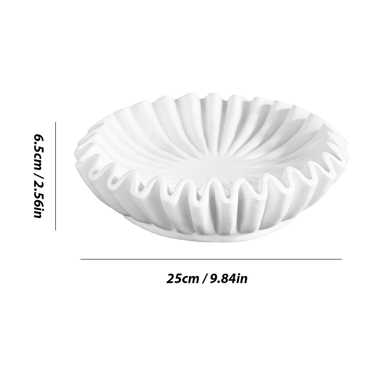 Amazon.co.jp: スタイリングボウル、合成樹脂大理石ボウル、フリル