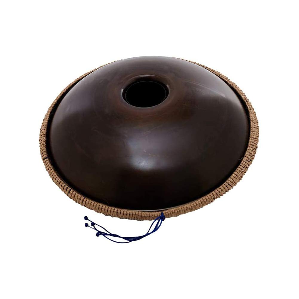 Instrument perkusyjny 10 nut Handpan Handpan bęben ręczny prezent muzyczny z pałeczkami perkusyjnymi ściereczka do czyszczenia narzędzia, bęben stalowy, ręcznie robiony, instrument perkusyjny stop (