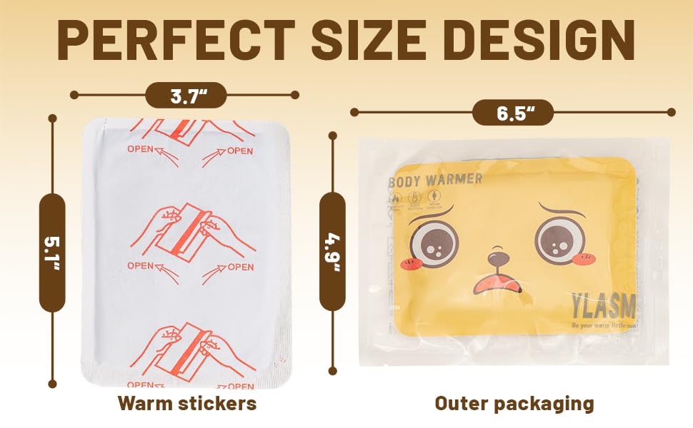 Body Warmers with Adhesive-10 Random expressions-10 Individual Warmers