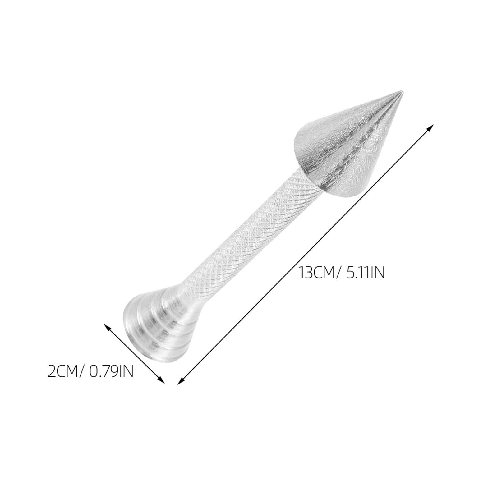 Juego de 8 Varillas para Decorar Pasteles de Aleación de Aluminio Plateadas Soporte Cónico Estable Boquillas para Glaseado Precisas Utensilios para Repostería y Decoración de