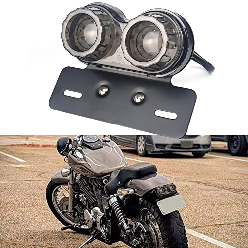 【Design integrato 5 in 1】 Funziona come fanale posteriore per motocicletta, luce di stop del freno, luce di marcia, luce della targa e luce degli indicatori di direzione