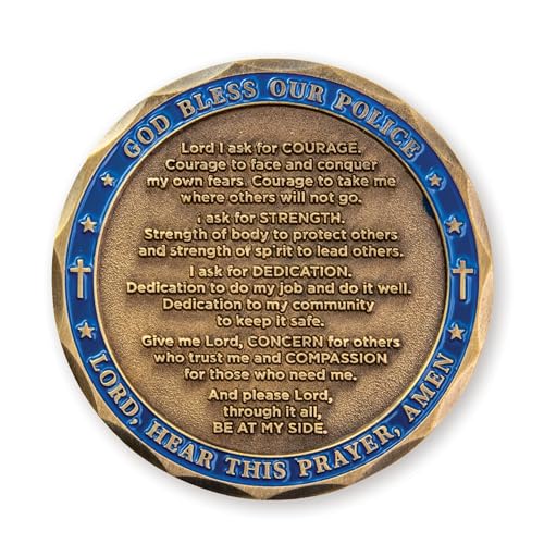 Monedas de Desafío Policía Pack de 10 Color Oro miniatura 4