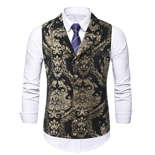 Chaleco sin mangas de moda 2026 para hombre con botones de Generisch para primavera 5