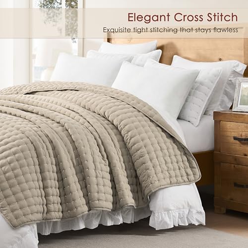 Colcha verano cama 200 transpirable cubrecama acolchada suave R.SHARE 5