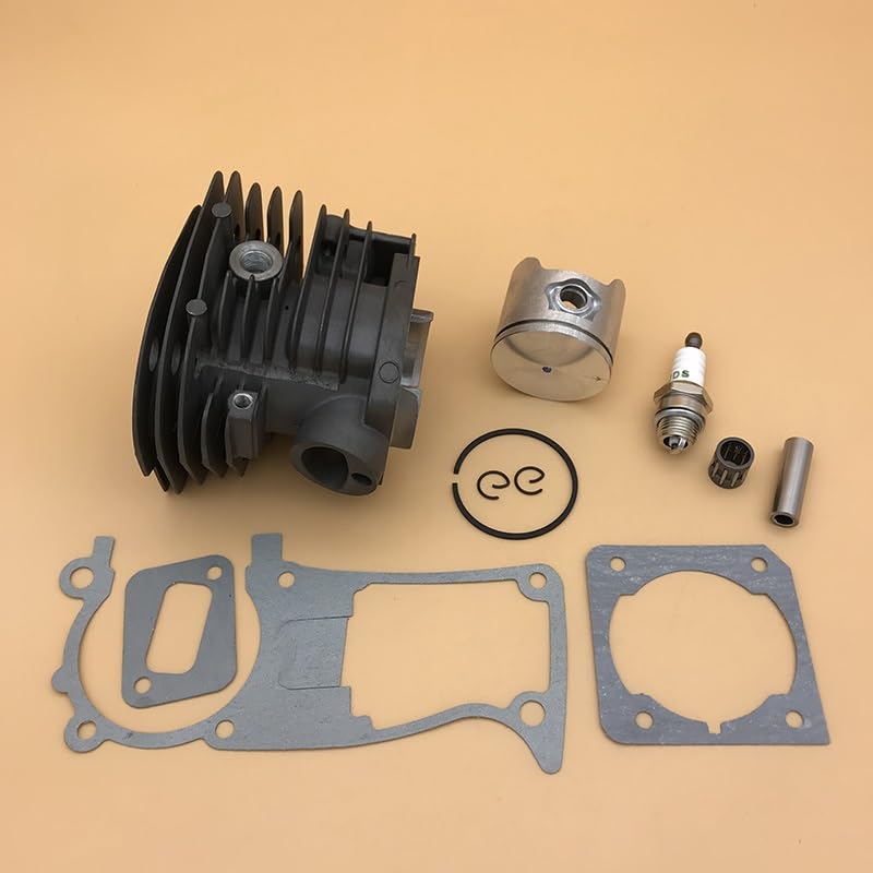 Piezas de jardín Kit de Junta de bujía de Motor de pistón de Cilindro de 44MM Apto for Husqvarna 350 353 351 346 XP 346XP repuestos de Motosierra de Gasolina Piezas de jardín