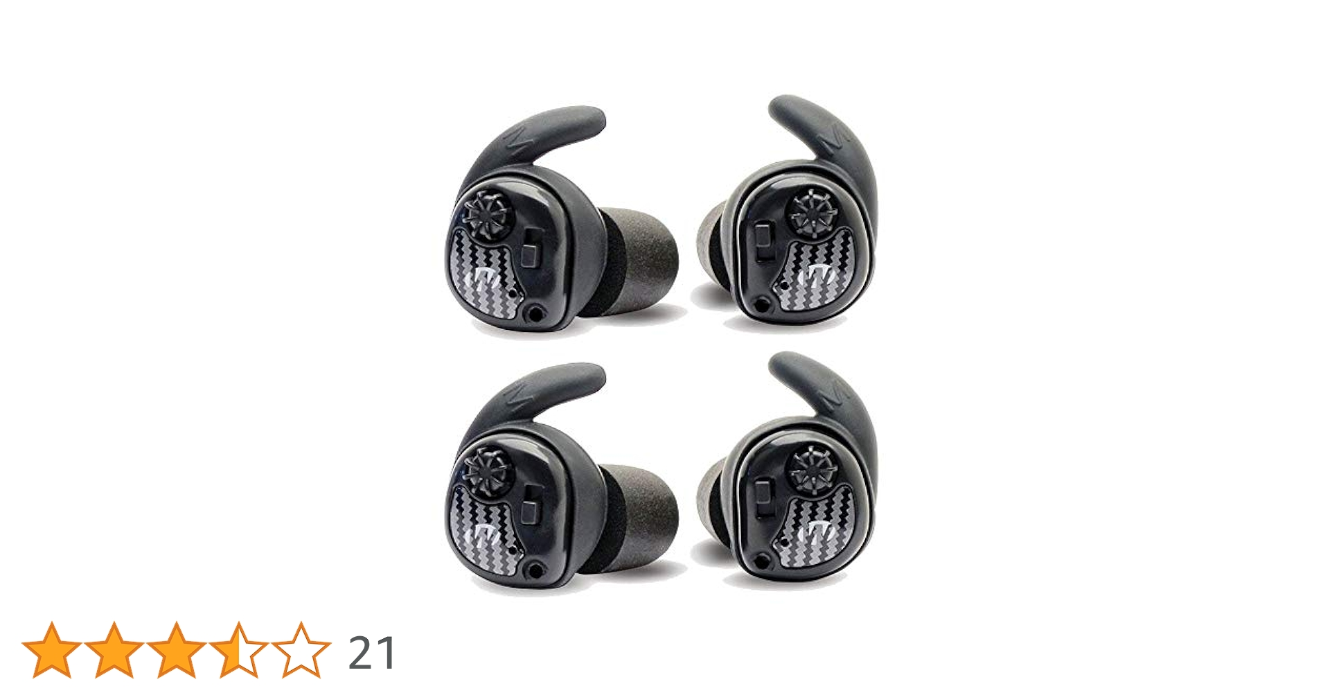 Walker's Silencer ブラック イヤホン 充電ケース付き Amazon.co.jp: WALKER'S Silencer 2.0 充電式ワイヤレス電子音