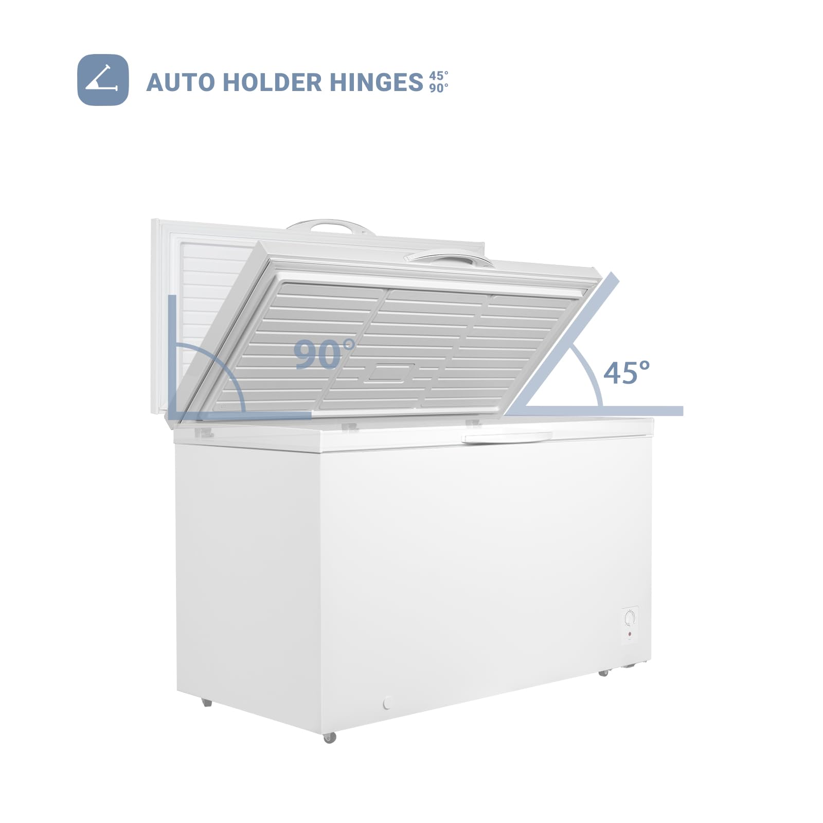 Techomey Large Chest Freezer 20 Cu Ft, Deep Freezer with 7 Adjustable Thermostat, Chest Deep Freezer with Removable Basket for Garage, Basement, White on Fridge.com