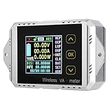 【Volle Funktion】 Akozon Multimeter DC AC Voltmeter hat Überstromschutz, Unterspannungsschutz und begrenzten Schutz und andere Schutzfunktionen. Das Zubehör umfasst USB-Datenübertragungsleitung und Temperatursensor. Das Messmodul kann den Vorwärts- und Rückwärtsstrom erkennen, und kann die Lade- und Entladekapazität der Batterie überwachen, ohne den Verbindungsmodus zu ändern. Sehr verwendbar für Solarstromerzeugung Windstromerzeugung, Elektrofahrzeugbatterienutzung