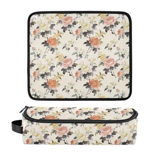 Bolsa de Viaje para Herramientas de Cabello con Tapete Resistente al Calor Desmontable para Planchas, Rizadores y Organizadora Impermeable para Mujeres miniatura 3