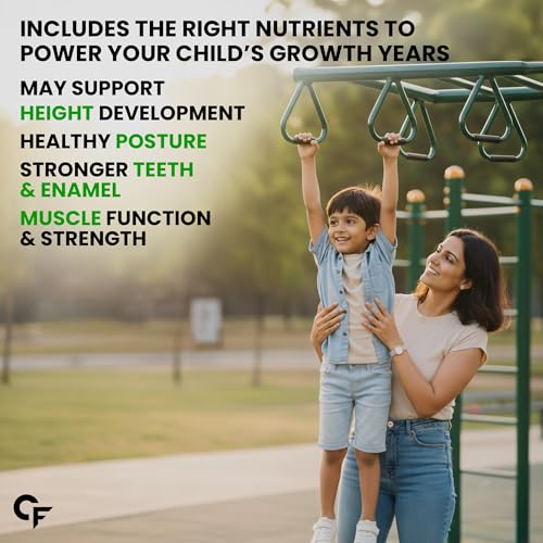 Image of Carbamide Forte Calcium for Kids + Vitamin D3 Gummies | Calcium Gummies for Kids With Phosphorus | Calcium Supplements For Growing Bones & Teeth | Mango & Strawberry Flavour | 30 Veg Gummy (Pack of 3)